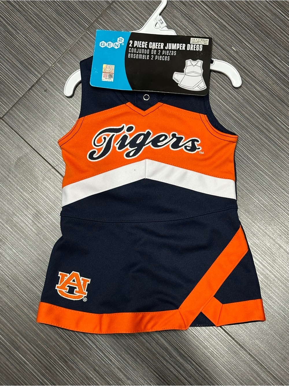 Tigers Girls' Cheer Jumper Dress - Orange & Navy